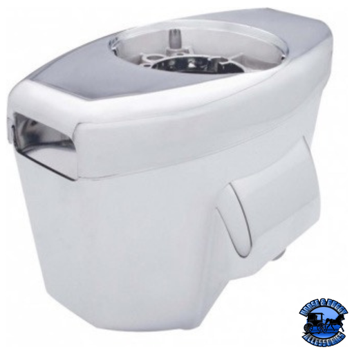 CHROME UPPER STEERING TOP COVER FOR 1997-2001 KENWORTH W900/T800 AND PETERBILT 379/378 #40906 Upper Steering Cover Column Light Gray