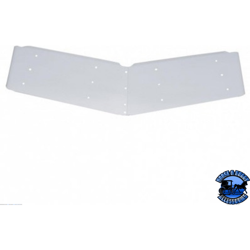 14" STAINLESS ULTRA CAB DROP SUNVISOR FOR 1997-2001 PETERBILT 379 #28011 SUNVISOR Light Gray
