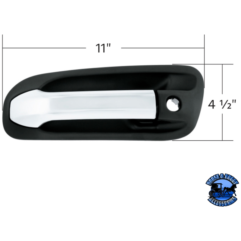 EXTERIOR DOOR HANDLE FOR PETERBILT 579 (2013-2021) AND 567 (2015-2019) - PASSENGER (BULK) (Choose Side) DOOR HANDLE Driver's Side,Passenger's Side Black
