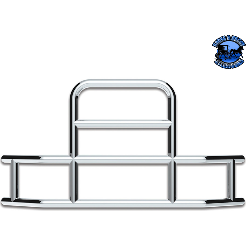 HIGHWAYSHIELD I85 R-304 STAINLESS STEEL GRILLE GUARD & BRACKET KIT (Choose Kit) HIGHWAYSHIELD FL Cascadia (08-17),PB 579 (12-21) 587 (10-16) KW T660 (08-17),Volvo VNL (03-17),International LT (18+) Prostar (06-17),FL Cascadia (18+),Volvo VNL (18+),KW T680/PB 579 (22+) Light Gray