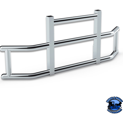 HIGHWAYSHIELD I25 R-304 STAINLESS STEEL GRILLE GUARD & BRACKET KIT (Choose Kit) HIGHWAYSHIELD FL Cascadia (08-17),KW T680 (13-21),PB 579 (12-21) 587 (10-16) KW T660 (08-17),Volvo VNL (03-17),International LT (18+)  Prostar (06-17),FL Cascadia (18+),Volvo VNL (18+),KW T680/PB 579 (22+) Light Gray