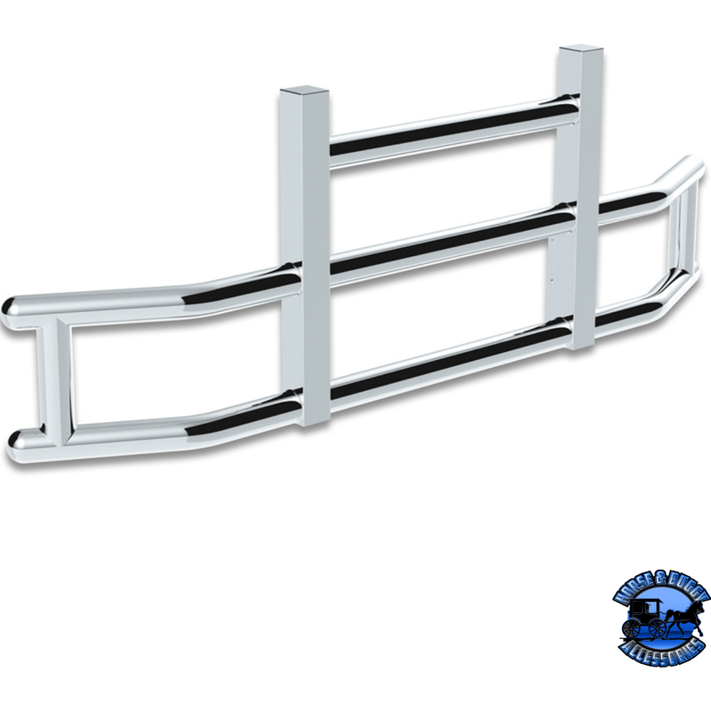 HIGHWAYSHIELD I25-304 STAINLESS STEEL GRILLE GUARD & BRACKET KIT (Choose Kit) HIGHWAYSHIELD FL Cascadia (08-17),KW T680 (13-21),PB 579 (12-21)  587 (10-16) KW T660 (08-17),Volvo VNL (03-17),International LT (18+) Prostar (06-17),FL Cascadia (18+),Volvo VNL (18+),KW T680/PB 579 (22+) Light Gray