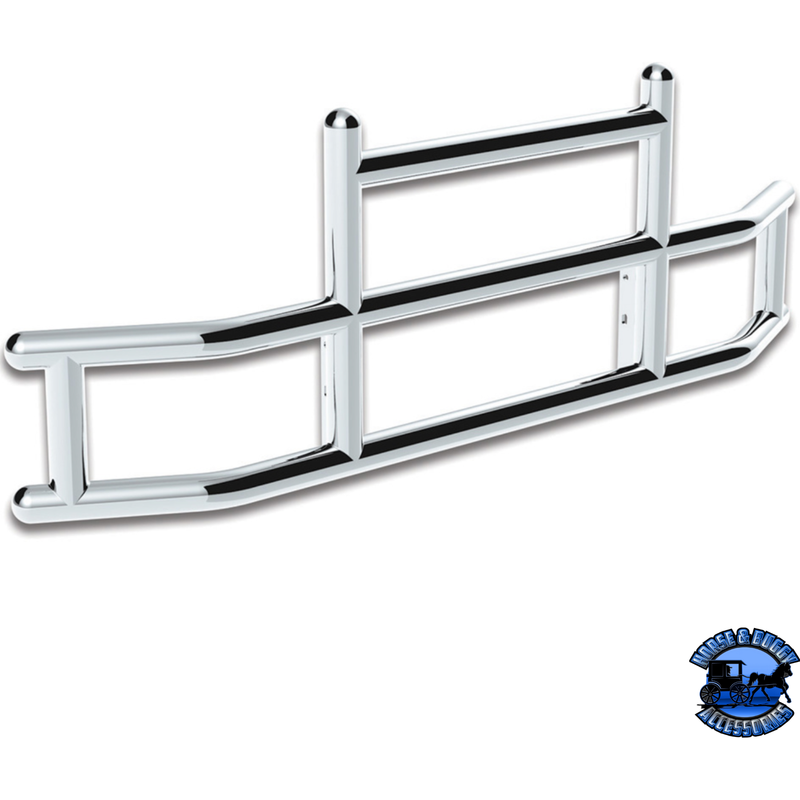 HIGHWAYSHIELD I20-304 STAINLESS STEEL GRILLE GUARD & BRACKET KIT (Choose Kit) HIGHWAYSHIELD FL Cascadia (08-17),KW T680 (13-21),PB 579 (12-21) 587 (10-16) KW T660 (08-17),Volvo VNL (03-17),International LT (18+)  Prostar (06-17),FL Cascadia (18+),Volvo VNL (18+),KW T680/PB 579 (22+) Light Gray