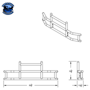 HIGHWAYSHIELD I20-304 STAINLESS STEEL GRILLE GUARD & BRACKET KIT (Choose Kit) HIGHWAYSHIELD FL Cascadia (08-17),KW T680 (13-21),PB 579 (12-21) 587 (10-16) KW T660 (08-17),Volvo VNL (03-17),International LT (18+)  Prostar (06-17),FL Cascadia (18+),Volvo VNL (18+),KW T680/PB 579 (22+) Dark Slate Gray