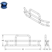 HIGHWAYSHIELD I15-304 STAINLESS STEEL GRILLE GUARD & BRACKET KIT (Choose Kit) HIGHWAYSHIELD FL Cascadia (08-17),KW T680 (13-21),PB 579 (12-21) 587 (10-16) KW T660 (08-17),Volvo VNL (03-17),International LT (18+)  Prostar (06-17),FL Cascadia (18+),Volvo VNL (18+),KW T680/PB 579 (22+) Lavender