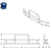 HIGHWAYSHIELD I10-304 STAINLESS STEEL GRILLE GUARD & BRACKET KIT (Choose Kit) HIGHWAYSHIELD FL Cascadia (08-17),KW T680 (13-21),PB 579 (12-21) 587 (10-16) KW T660 (08-17),Volvo VNL (03-17),International LT (18+) Prostar (06-17),FL Cascadia (18+),Volvo VNL (18+),KW T680/PB 579 (22+) Light Gray