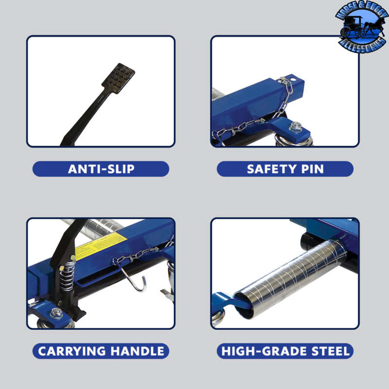 Deluxe Heavy Duty Vehicle Positioning Jack #98999 Jack Midnight Blue