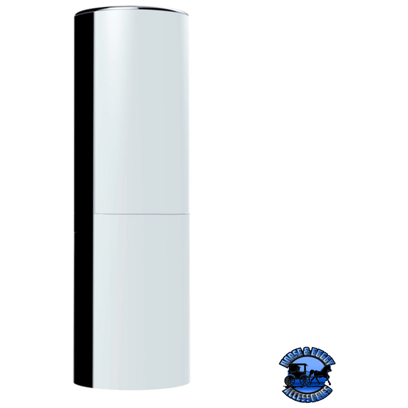 33MM X 6-1/2" CHROME PLASTIC TALL CYLINDER NUT COVER - THREAD-ON (10 PCS) #10370 NUT COVER Light Gray