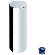 33MM X 6-1/2" CHROME PLASTIC TALL CYLINDER NUT COVER - THREAD-ON (10 PCS) #10370 NUT COVER Light Gray