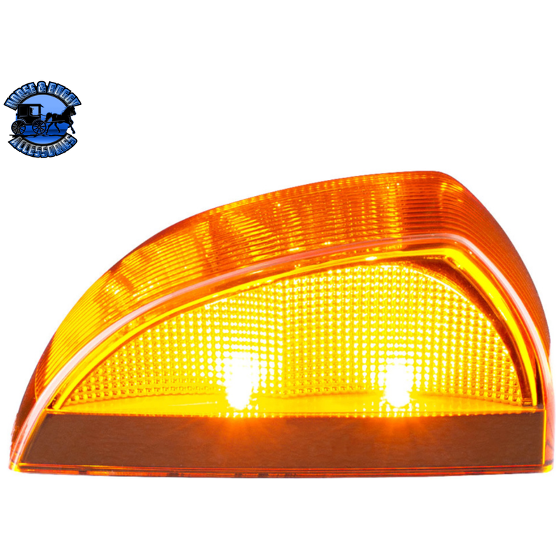 8 LED CAB LIGHT FOR FREIGHTLINER M2 (Choose Lens) CAB LIGHT Amber,Clear Gold