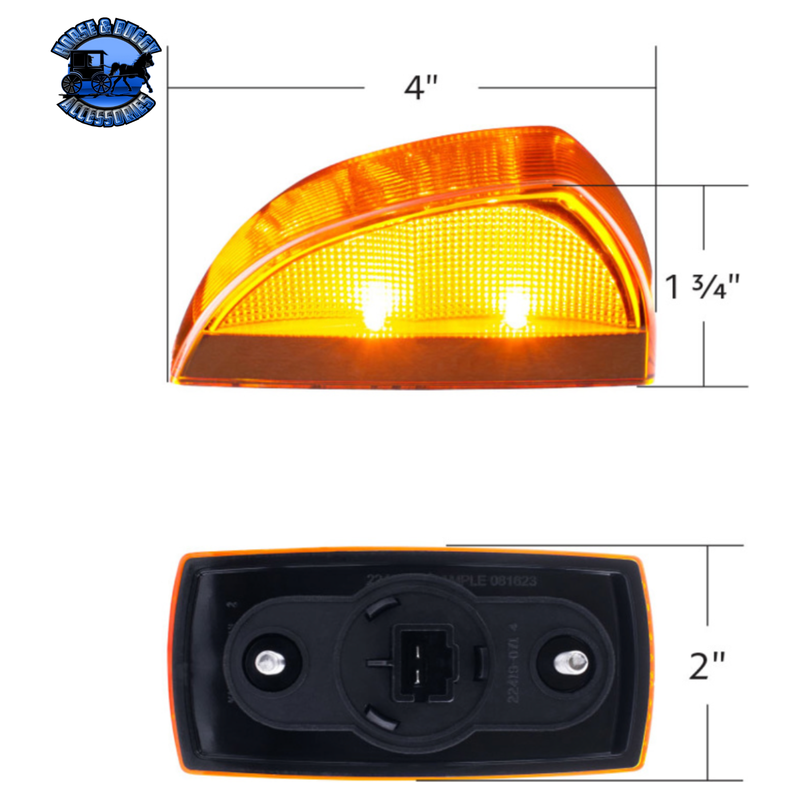 8 LED CAB LIGHT FOR FREIGHTLINER M2 (Choose Lens) CAB LIGHT Amber,Clear Goldenrod