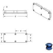 18 LED WEST COAST MIRROR LIGHT (BULK) #86502B Mirror Lavender