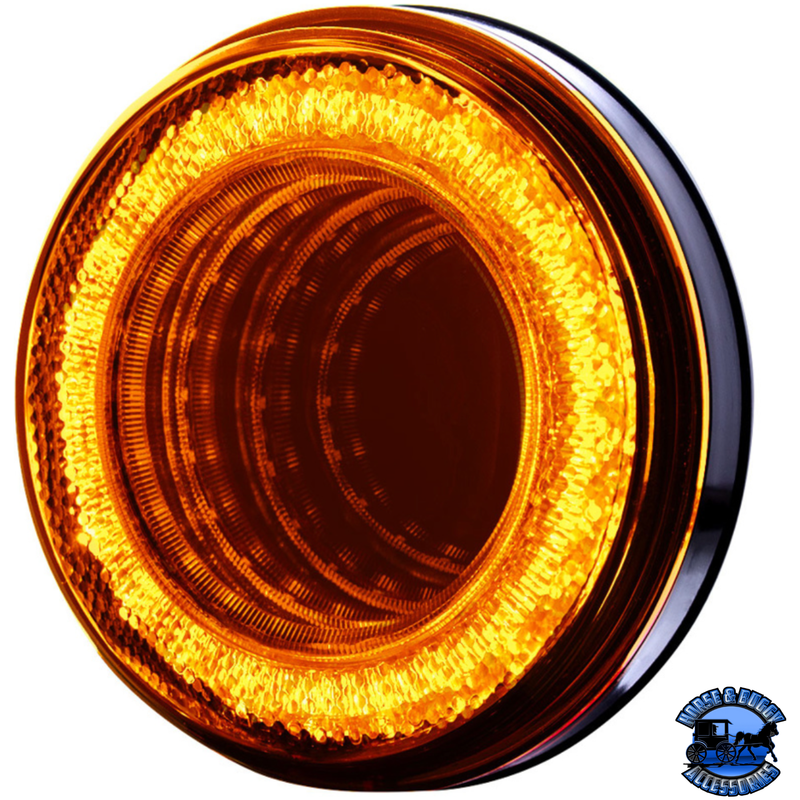 24 LED 4" MIRAGE LIGHT (TURN SIGNAL) (Choose Lens Color) TURN SIGNAL Amber,Clear Dark Red