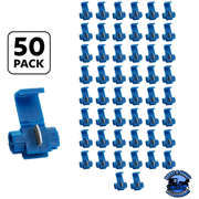 18-14 AWG BLUE SNAP LOCK TAP SPLICE CONNECTOR (50 PCS/BAG) #40108P50 CONNECTOR Dark Cyan