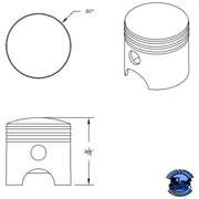 1/2"-13 THREAD-ON PISTON GEARSHIFT KNOB #70167 Knob Dark Slate Gray