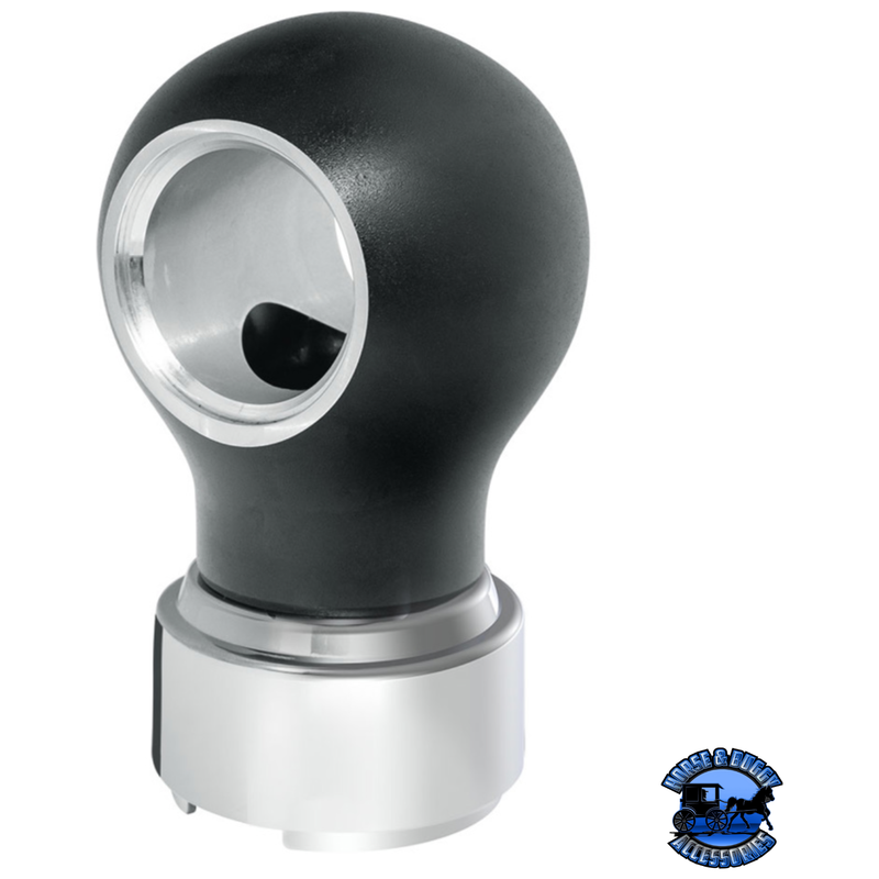 THREAD-ON CHARLOTTE STYLE GEARSHIFT KNOB WITH 9/10 SPEED ADAPTER (Choose Finish) Knob Matte Black Dark Slate Gray