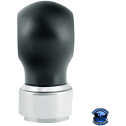 THREAD-ON CHARLOTTE STYLE GEARSHIFT KNOB WITH 9/10 SPEED ADAPTER (Choose Finish) Knob Chrome,Matte Black Dark Slate Gray