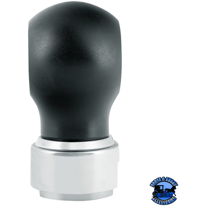 THREAD-ON CHARLOTTE STYLE GEARSHIFT KNOB WITH 9/10 SPEED ADAPTER (Choose Finish) Knob Chrome,Matte Black Dark Slate Gray