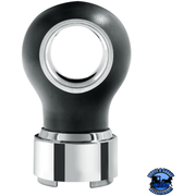 THREAD-ON CHARLOTTE STYLE GEARSHIFT KNOB WITH 9/10 SPEED ADAPTER (Choose Finish) Knob Chrome,Matte Black Dark Slate Gray