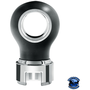 THREAD-ON CHARLOTTE STYLE GEARSHIFT KNOB WITH 13/15/18 SPEED ADAPTER (Choose Finish) Knob Chrome,Matte Black Dark Slate Gray