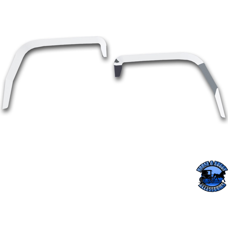 STAINLESS DOOR WINDOW VENT VISOR FOR PETERBILT 567/579 & KENWORTH T680/T880 (PAIR) #29135 Window Vent Visor Lavender