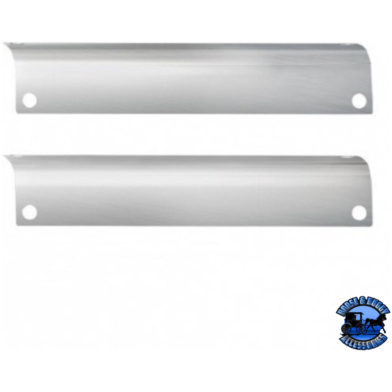 STAINLESS FRONT STEP TRIMS FOR PETERBILT 386 #29020 STEP TRIM Gray