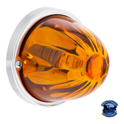 STAR-BURST GLASS WATERMELON LIGHT FLUSH MOUNT KIT (Choose LED Color) (Choose Lens Color) watermelon glass lens Amber / Amber,Amber / Dark Amber,Amber / Clear,Red / Red,Red / Clear,White / Clear Chocolate