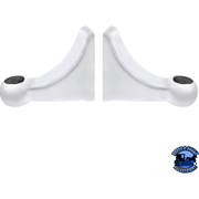 Polished L Shape Headlight Bracket (Pair) #30438 HEADLIGHT Light Gray
