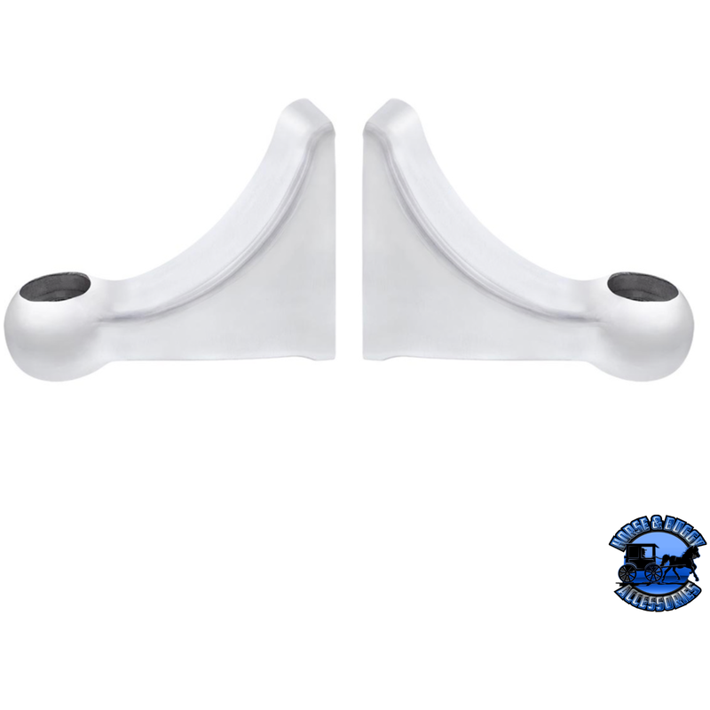 Polished L Shape Headlight Bracket (Pair) #30438 HEADLIGHT Light Gray