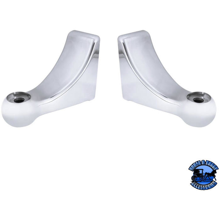 Light Gray Polished L Shape Headlight Bracket (Pair) #30438 HEADLIGHT