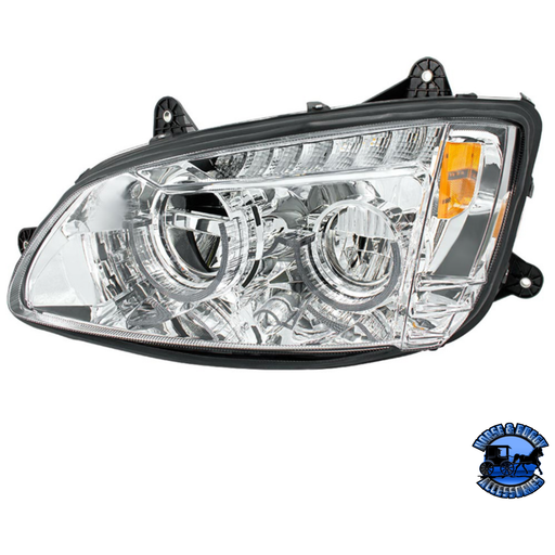 FULL LED HEADLIGHT FOR 2008-2017 KENWORTH T660 (Choose Color) (Choose Side) LED Headlight Chrome / Driver's Side,Chrome / Passenger's side,Black / Driver's Side,Black / Passenger's side Gray