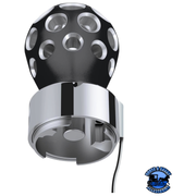 THREAD-ON PHOENIX STYLE BALL GEARSHIFT KNOB WITH LED 9/10 SPEED ADPATER (Choose Color) (Choose LED Color) SHIFTER Matte Black / Blue,Matte Black / Red,Matte Black / Amber,Matte Black / White,Matte Black / Green,Matte Black / Purple,Clear Anodized / Blue,Clear Anodized / Red,Clear Anodized / Amber,Clear Anodized / White,Clear Anodized / Green,Clear Anodized / Purple Dark Slate Gray