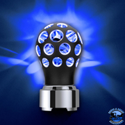 THREAD-ON PHOENIX STYLE BALL GEARSHIFT KNOB WITH LED 9/10 SPEED ADPATER (Choose Color) (Choose LED Color) SHIFTER Matte Black / Blue,Matte Black / Red,Matte Black / Amber,Matte Black / White,Matte Black / Green,Matte Black / Purple,Clear Anodized / Blue,Clear Anodized / Red,Clear Anodized / Amber,Clear Anodized / White,Clear Anodized / Green,Clear Anodized / Purple Midnight Blue