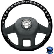 18" YOURGRIP WOOD CANDY COLOR STEERING WHEEL FOR 2012-2021 PB 579 & 2013-2021 KW T680 (Choose Color) steering wheel Black,Blue,Green,Orange,Red,White Dark Slate Gray