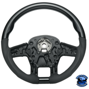 18" YOURGRIP LEATHER & WOOD CANDY COLOR STEERING WHEEL FOR 2012-2021 PB 579&2013-2021 KW T680 (Choose Color) steering wheel Black,Blue,Green,Orange,Red,White Dark Slate Gray