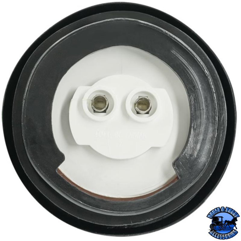 3 LED 2" ROUND LOW PROFILE LIGHT (CLEARANCE/MARKER) (Choose Grommet) (Choose Color) LED Circular Light With,Without Light Gray