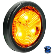 3 LED 2" ROUND LOW PROFILE LIGHT (CLEARANCE/MARKER) (Choose Grommet) (Choose Color) LED Circular Light With,Without Goldenrod