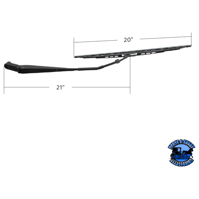 Dark Slate Gray WIPER ARM ASSEMBLY WITH WIPER BLADE FOR PETERBILT TRUCKS #73002 Wiper Arm