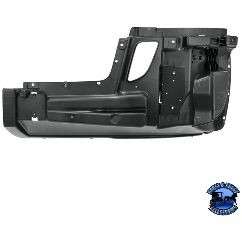 BUMPER REINFORCEMENT WITH WHEEL AERO TRIM HOLES FOR 2018-2024 FREIGHTLINER CASCADIA (Choose Side) Bumper Reinforcement Driver's Side,Passenger's Side Dark Slate Gray