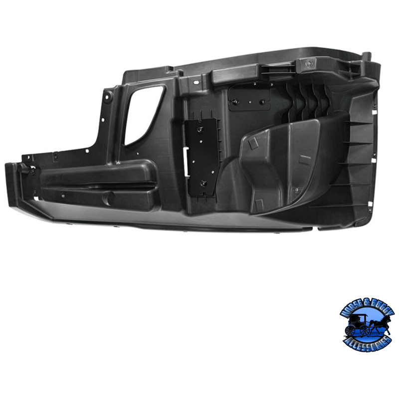 BUMPER REINFORCEMENT WITH WHEEL AERO TRIM HOLES FOR 2018-2024 FREIGHTLINER CASCADIA (Choose Side) Bumper Reinforcement Driver's Side Dark Slate Gray