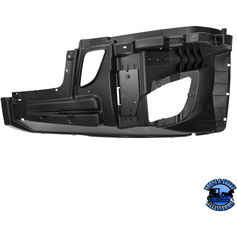 BUMPER REINFORCEMENT WITH FOG LIGHT & WHEEL AERO TRIM HOLES FOR 2018-2024 FREIGHTLINER CASCADIA (Choose Side) Bumper Reinforcement Driver's Side Dark Slate Gray