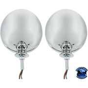 7" DIETZ STYLE HEADLIGHT HOUSING WITH 12 VOLT 6014 SEAL BEAM BULB (PAIR) #A5022SB HEADLIGHT Light Gray