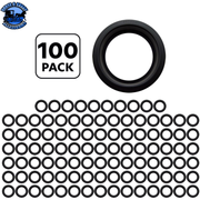 4" ROUND LIGHT GROMMET (100 PCS) #31515P100 grommet Black
