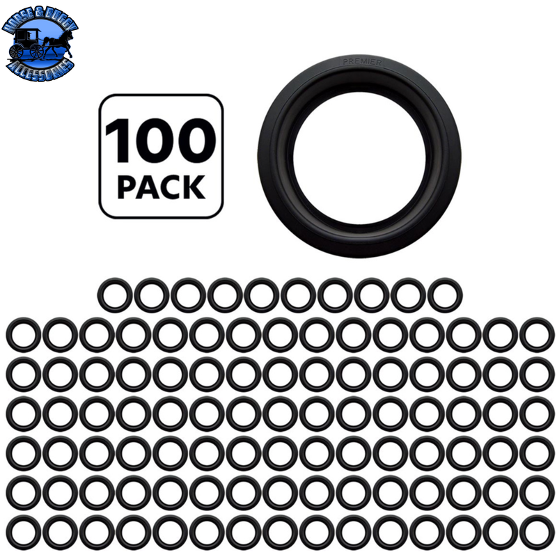 4" ROUND LIGHT GROMMET (100 PCS) #31515P100 grommet Black