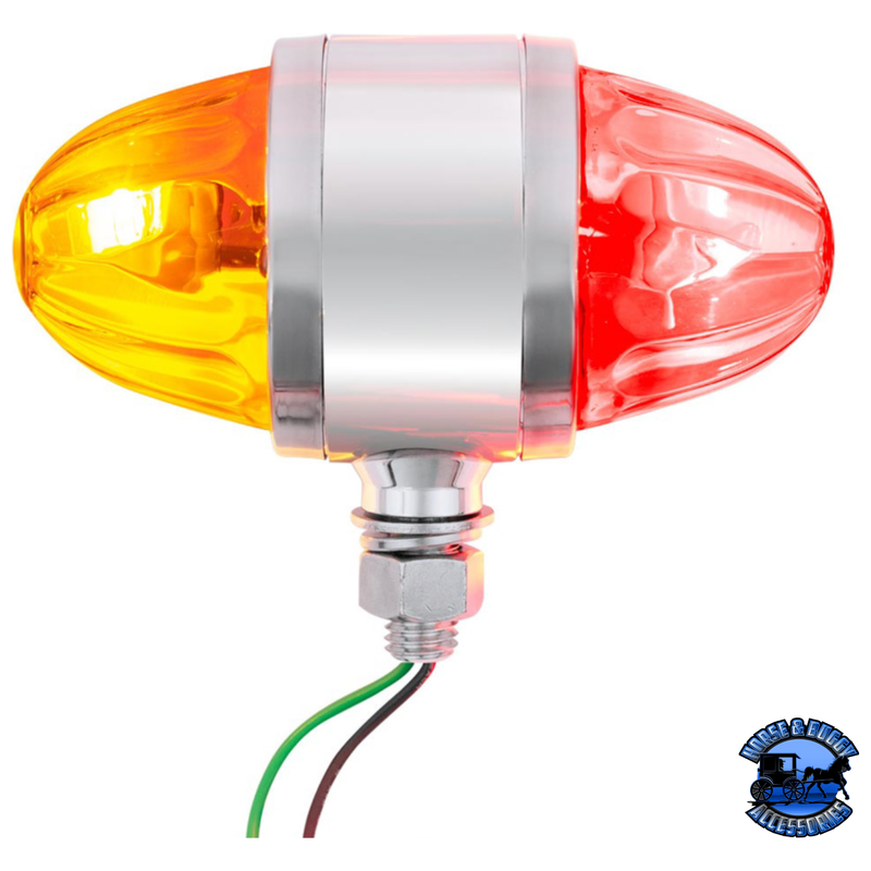 ULTRABURST CHROME DOUBLE FACE GLASS WATERMELON LIGHT (Choose Lens Color) Watermelon Light Amber & Red,Dark Amber & Red,Clear Light Gray