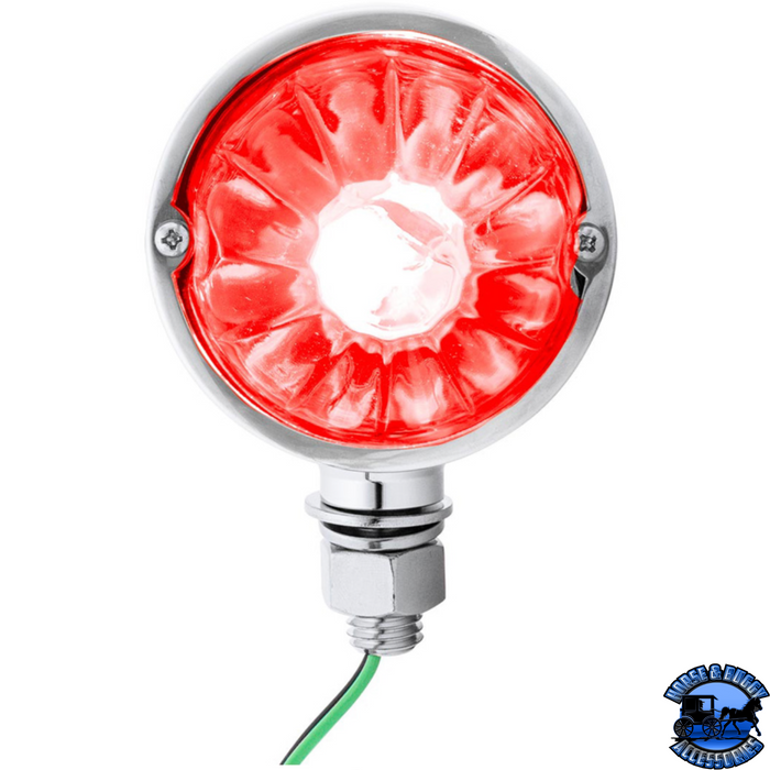 STAR-BURST CHROME DOUBLE FACE GLASS WATERMELON LIGHT #35086