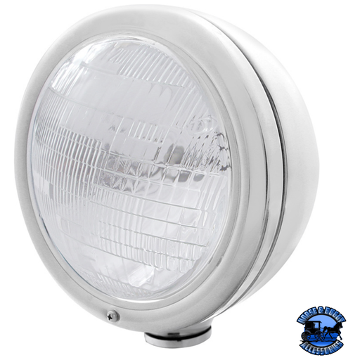 CLASSIC HEADLIGHT 6014 BULB (Choose Color) HEADLIGHT Stainless Light Gray
