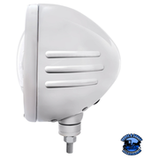 STAINLESS CLASSIC EMBOSSED STRIPE HEADLIGHT HOUSING WITH 7" 5-LED HEADLIGHT #32762 HEADLIGHT Light Gray