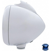 CHROME GUIDE 682-C HEADLIGHT H4 WITH WHITE LED & LED SIGNAL - CLEAR LENS #32441 HEADLIGHT Light Gray