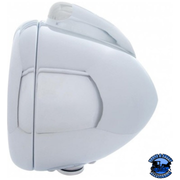 CHROME GUIDE 682-C STYLE HEADLIGHT 6014 & LED TURN SIGNAL - CLEAR LENS #31538 HEADLIGHT Light Gray